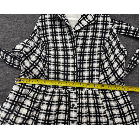 Anthropologie Maeve Plaid Retro MIni Dress Collared Coastal 12 - Picture 7 of 12